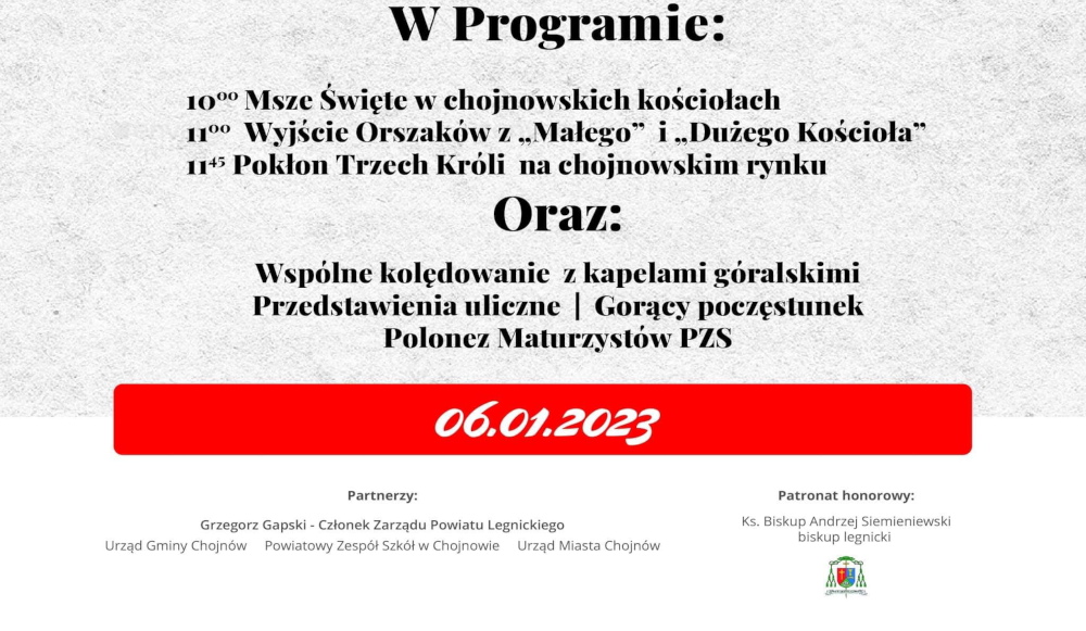 Program: V Chojnowski Orszak Trzech Króli