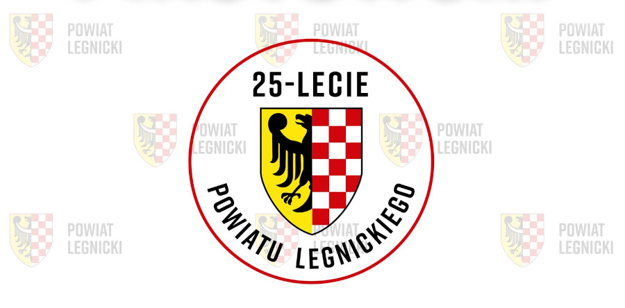 Logo: 25-cio lecie Powiatu Legnickiego