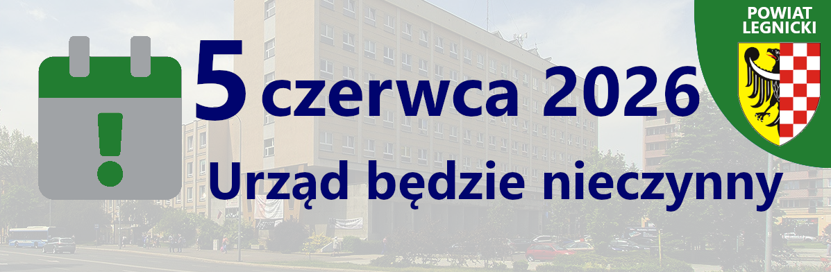 Grafika: 5 czerwca 2026 - urząd będzie nieczynny