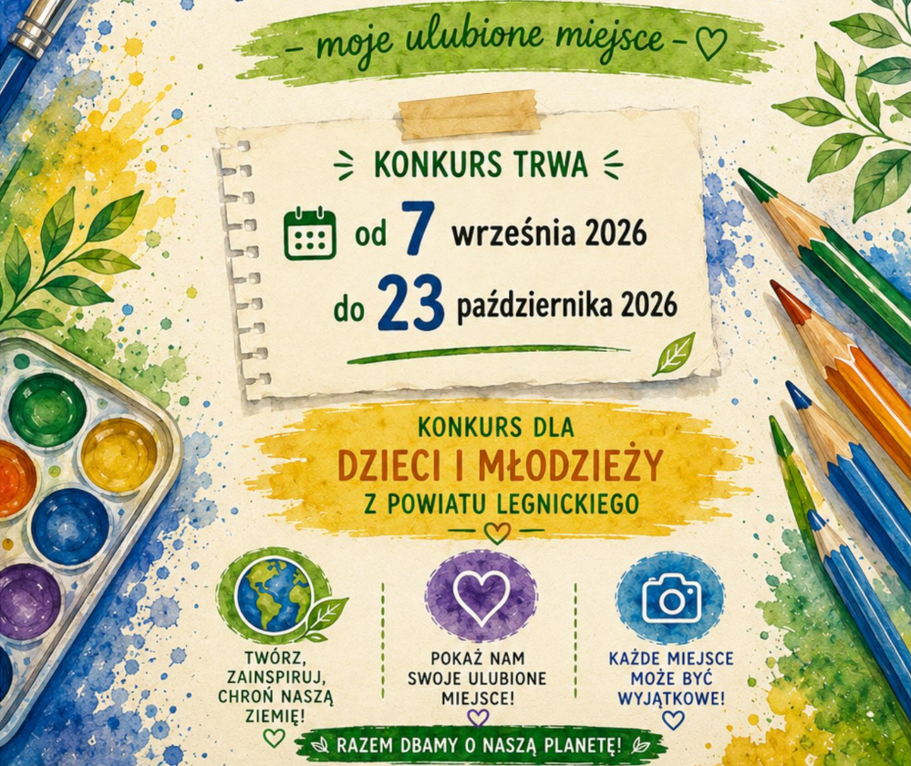 Kontynuacja plakatu: Ekologiczna Perła Powiatu Legnickiego – moje ulubione miejsce”