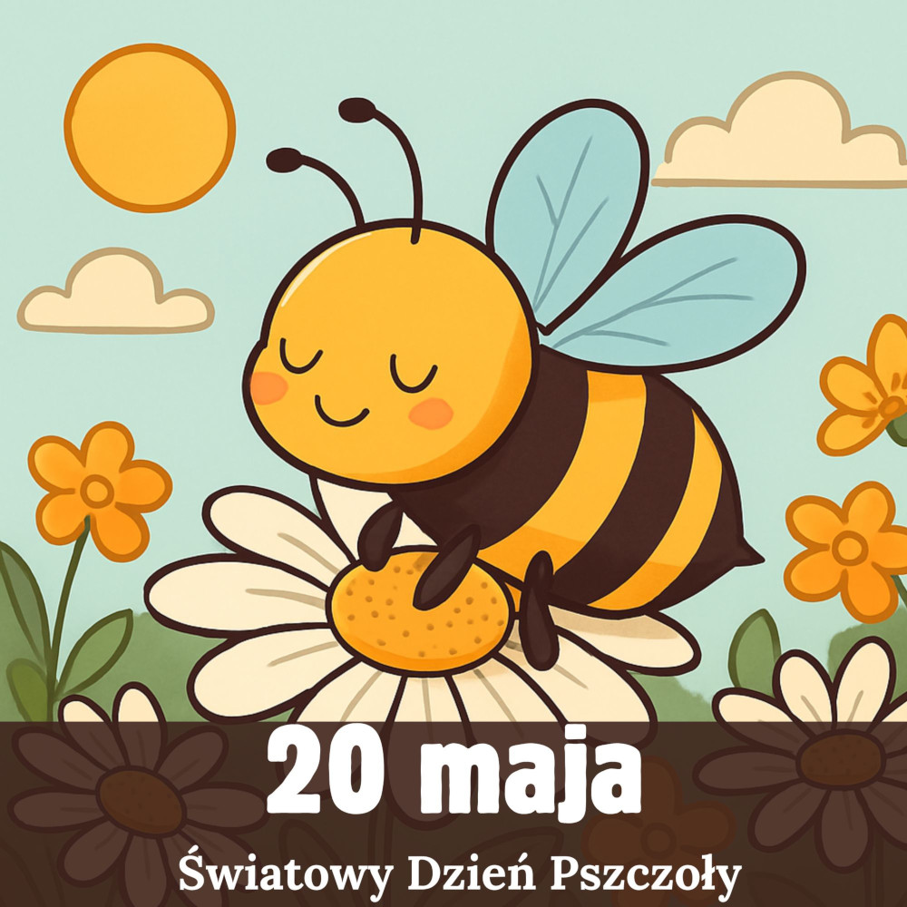 Grafika: 20 maja – Światowy Dzień Pszczół